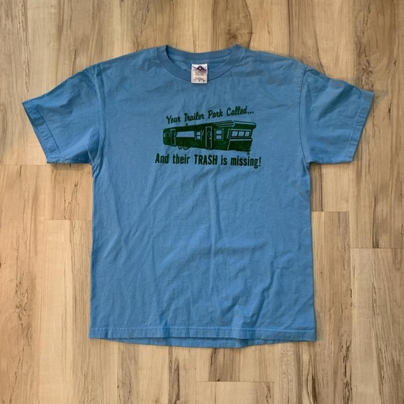 Aaa Other - Vintage 1990s Trailer Park Trash tshirt velvet graphics Large